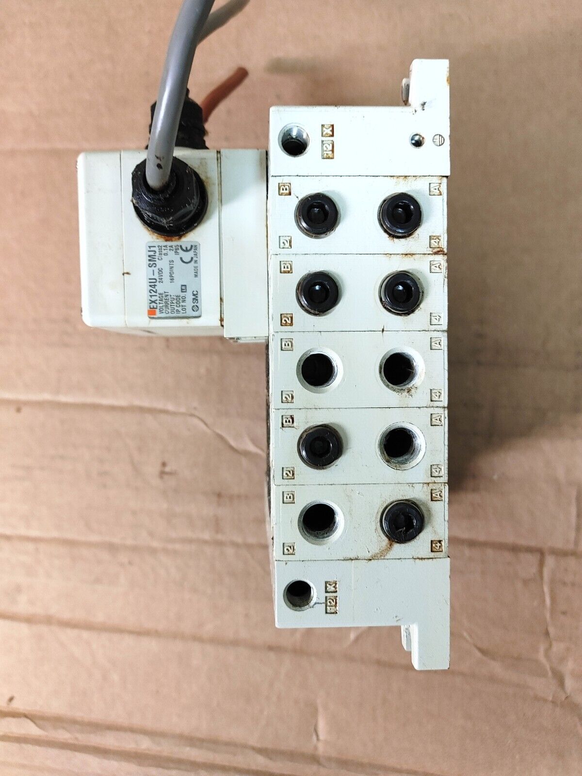 SMC EX124U-SMJ1 CC Link Serial Unit & Manifold assembly w/warranty