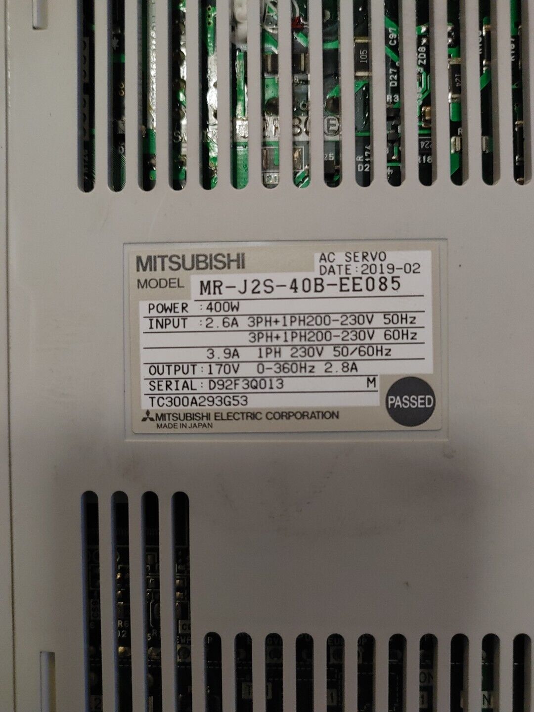 MITSUBISHI MR-J2S-40B-EE085 AC Servo Driver w/Warranty Free Shipping