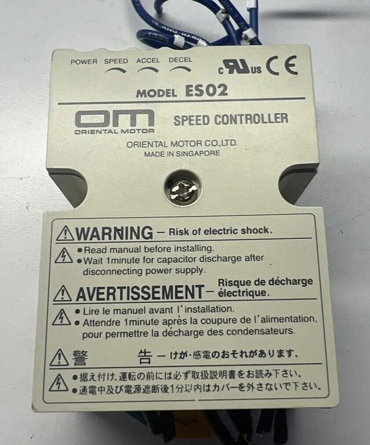 Used Oriental Motor Speed Controller ES02 with warranty & Free Shipping