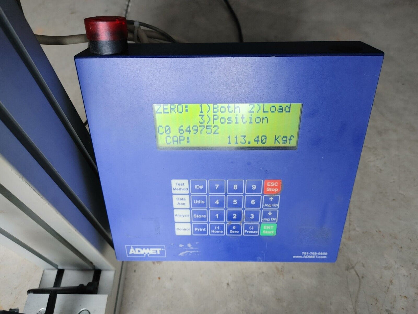 ADMET MATERIAL FATIGUE TESTER 250lbf | INTERFACE TRANSDUCER Warranty & Free Ship