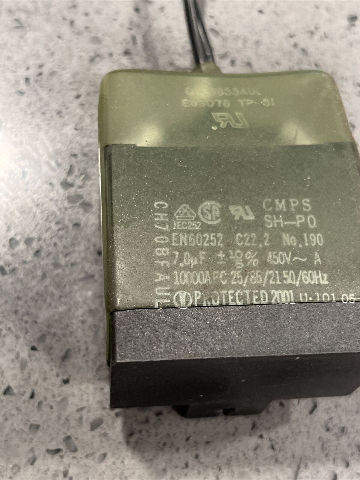 Used SHIZUKI CH70CFAUL 7.0uF CAPACITOR CMPS SH-PO w/ warranty