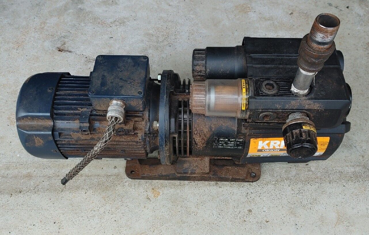 Orion Dry Vacuum Pump Model KRF-40A-V-03 With Marathon 90LT17FH6519 Motor