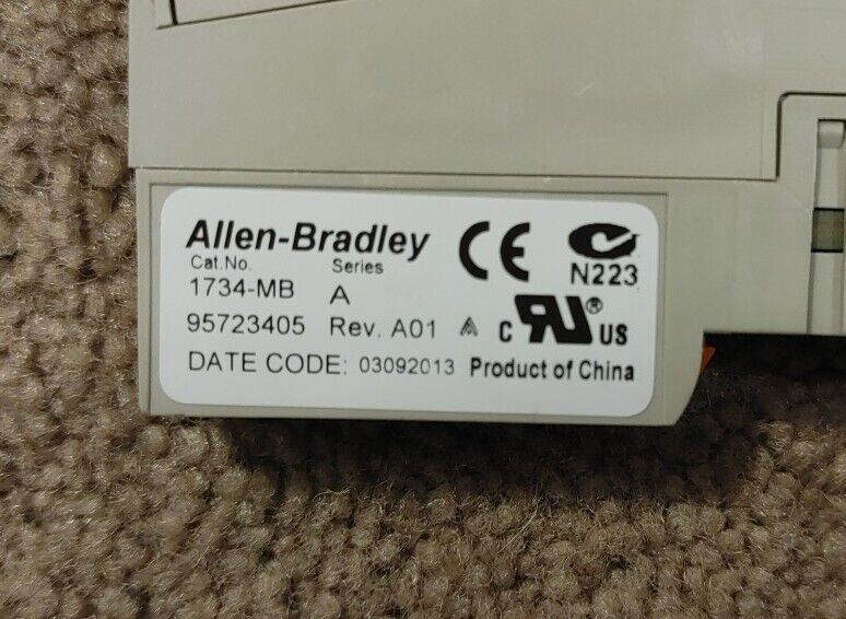 Allen Bradley 1734-IB8 Point I/O Sink Input Module - 24VDC - 1734-MB - 1734-RTB