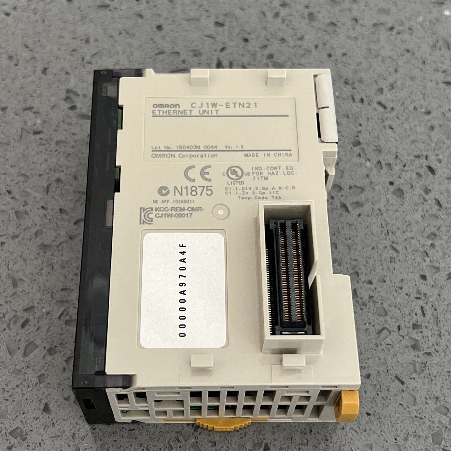 Used OMRON CJ1WETN21 CJ1W-ETN21 PLC Ethernet Unit w/ warranty