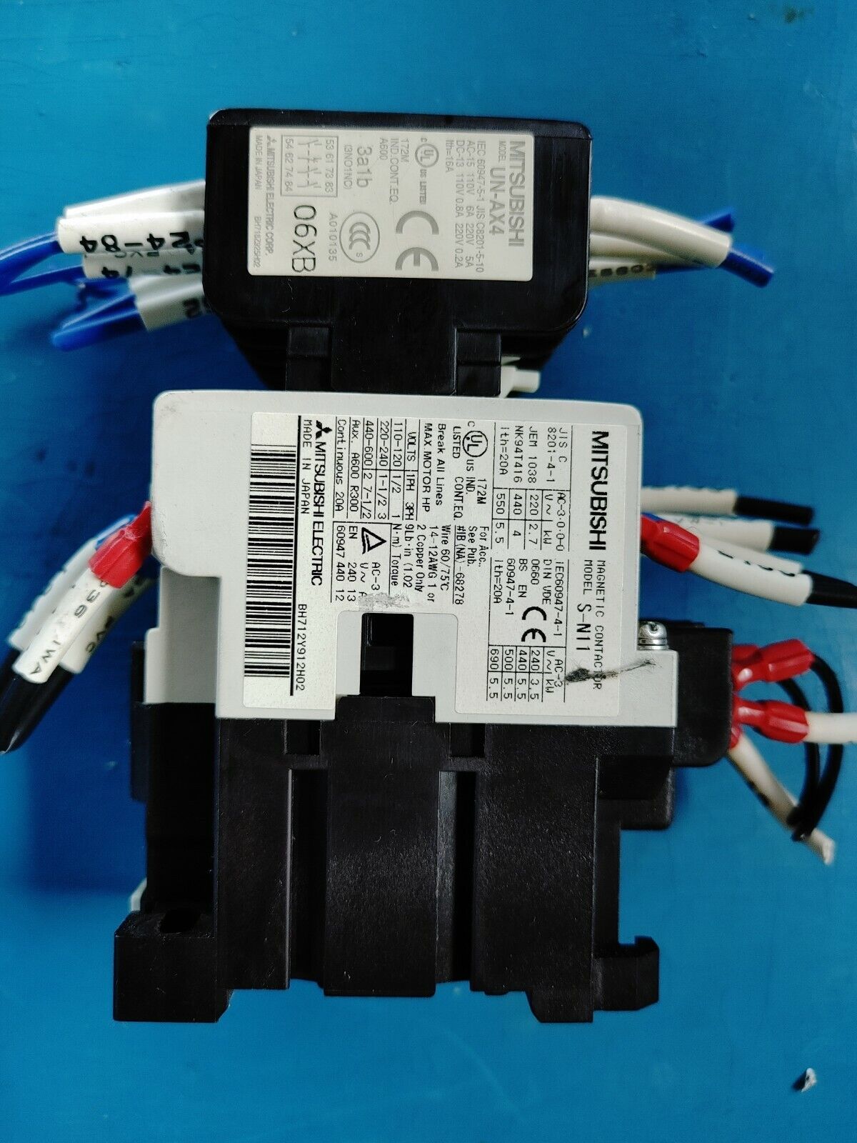 Mitsubishi S-N11 with UN-AX4 Magnetic Contactor/ Relay