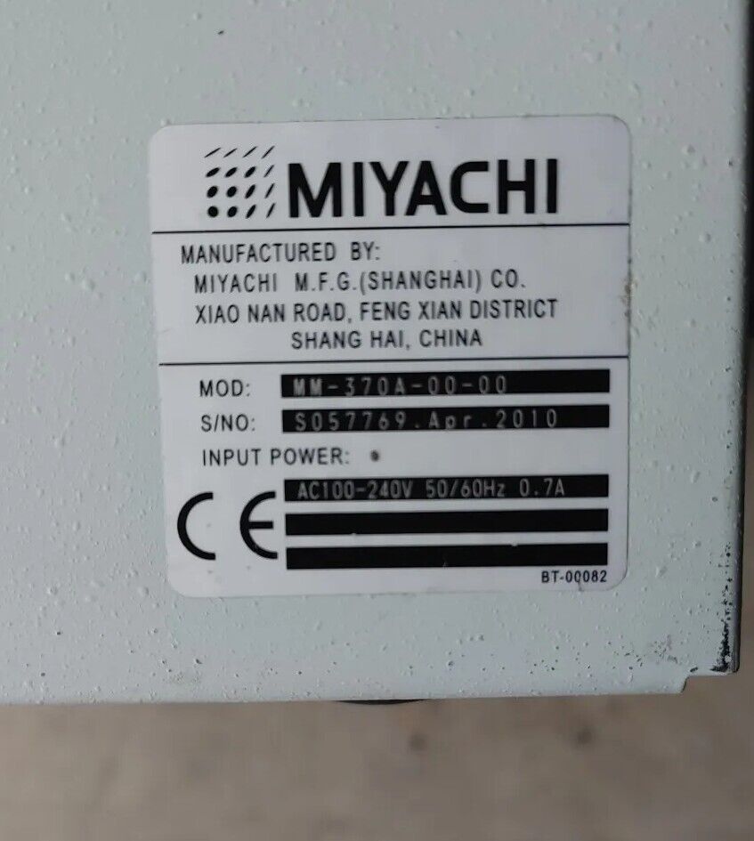 MIYACHI WELD CHECKER MONITOR 100/240VAC MM-370A-00-00 Warranty & Free Shipping