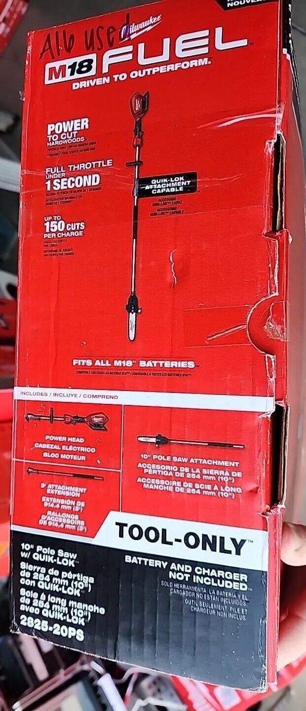 Milwaukee 2825-20PS 10 inch Pole Chainsaw - with Warranty & Free Shipping