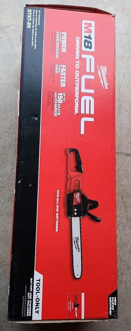 Milwaukee 2727-20 M18 FUEL 16" Chainsaw - Red - with Warranty & Free US Shipping