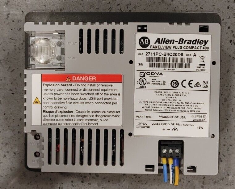 ALLEN BRADLEY 2711PC-B4C20D8 Series A PANELVIEW PLUS 400 Warranty & Free Ship