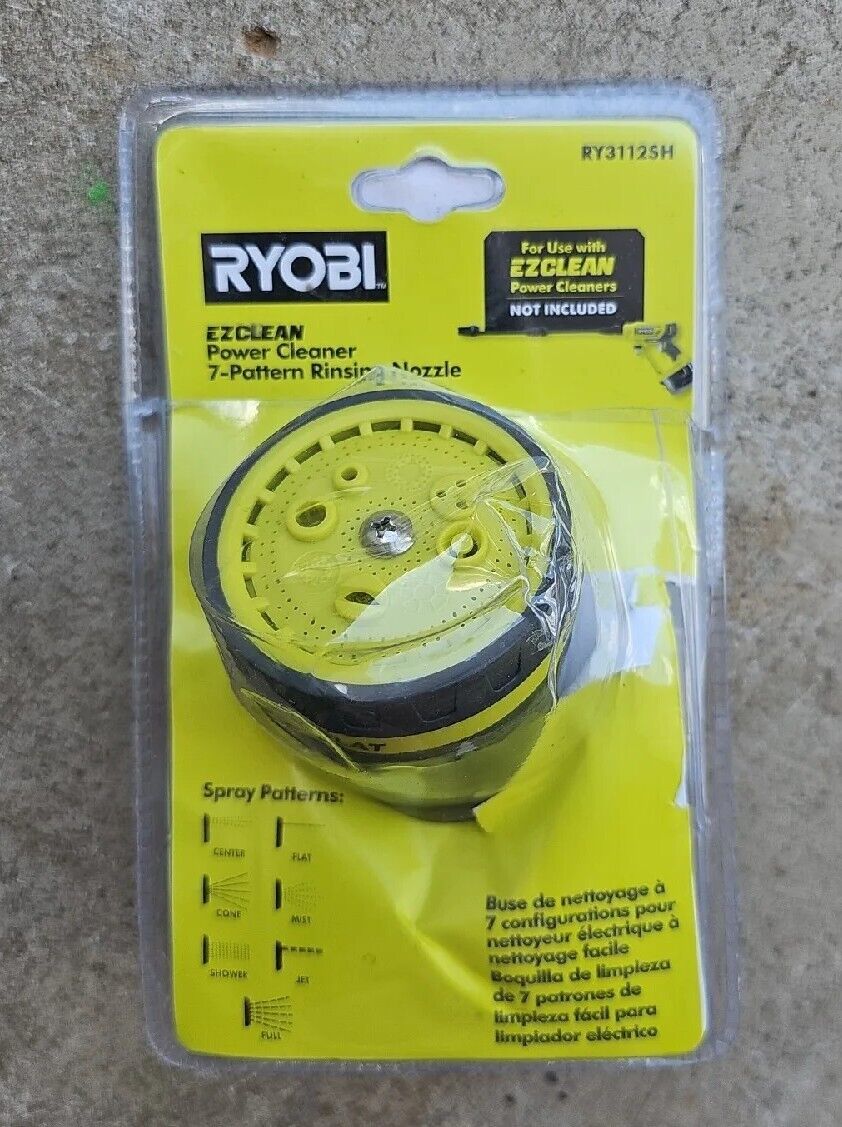 RYOBI EZClean 7 PATTERN RINSING NOZZLE RY3112SH Free Shipping