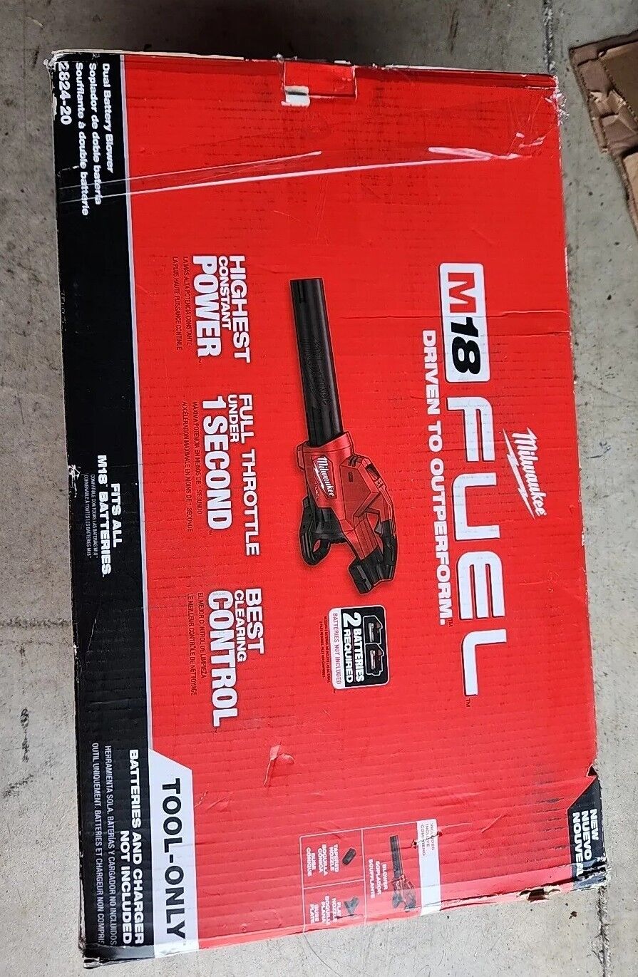 Milwaukee 2824-20 M18 Fuel Dual Battery Blower - Red Warranty & Free Shipping