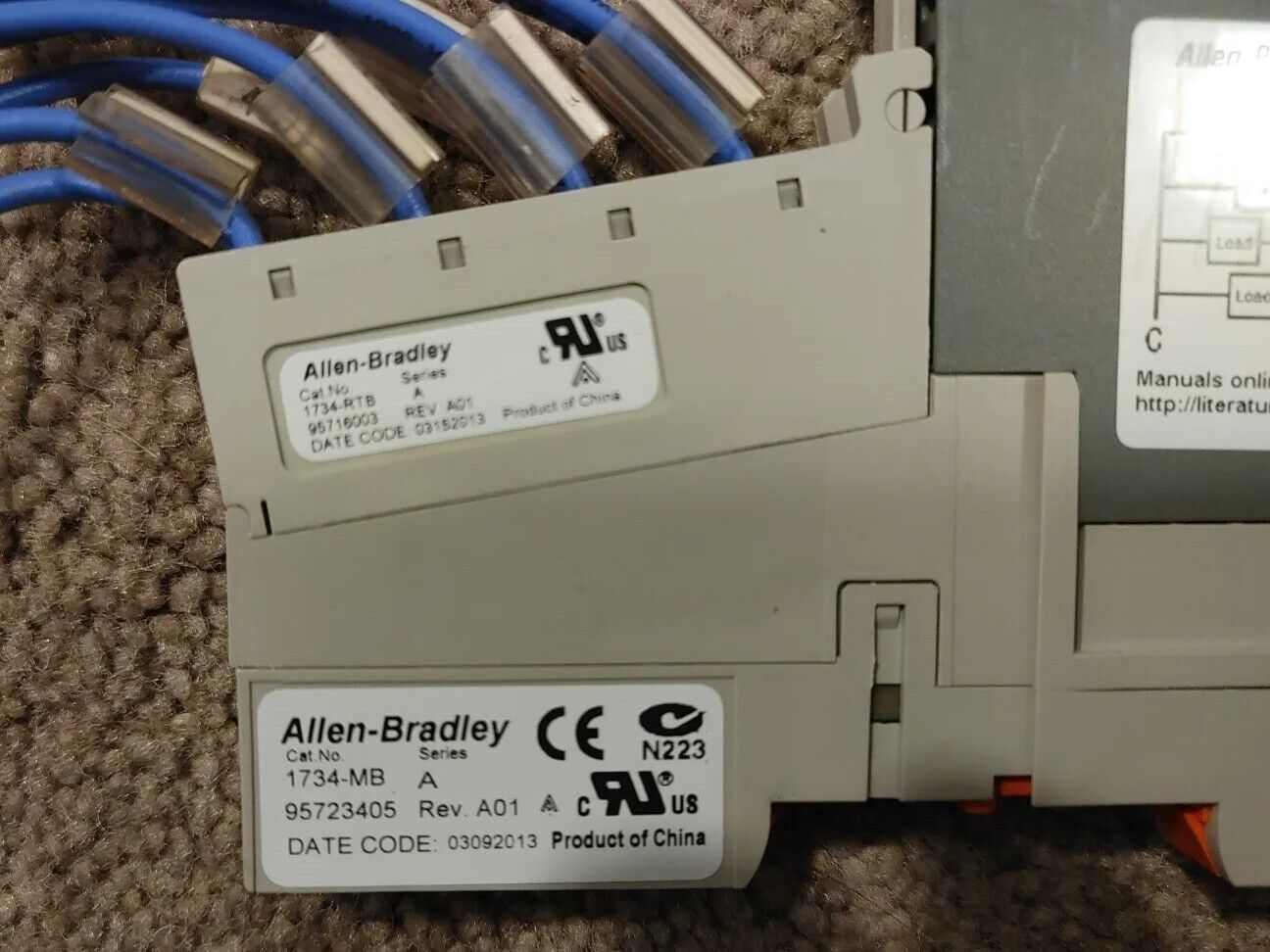 Allen Bradley 1734-OB8E POINT I/O Output Module With 1734-MB & 1734-RTB Warranty