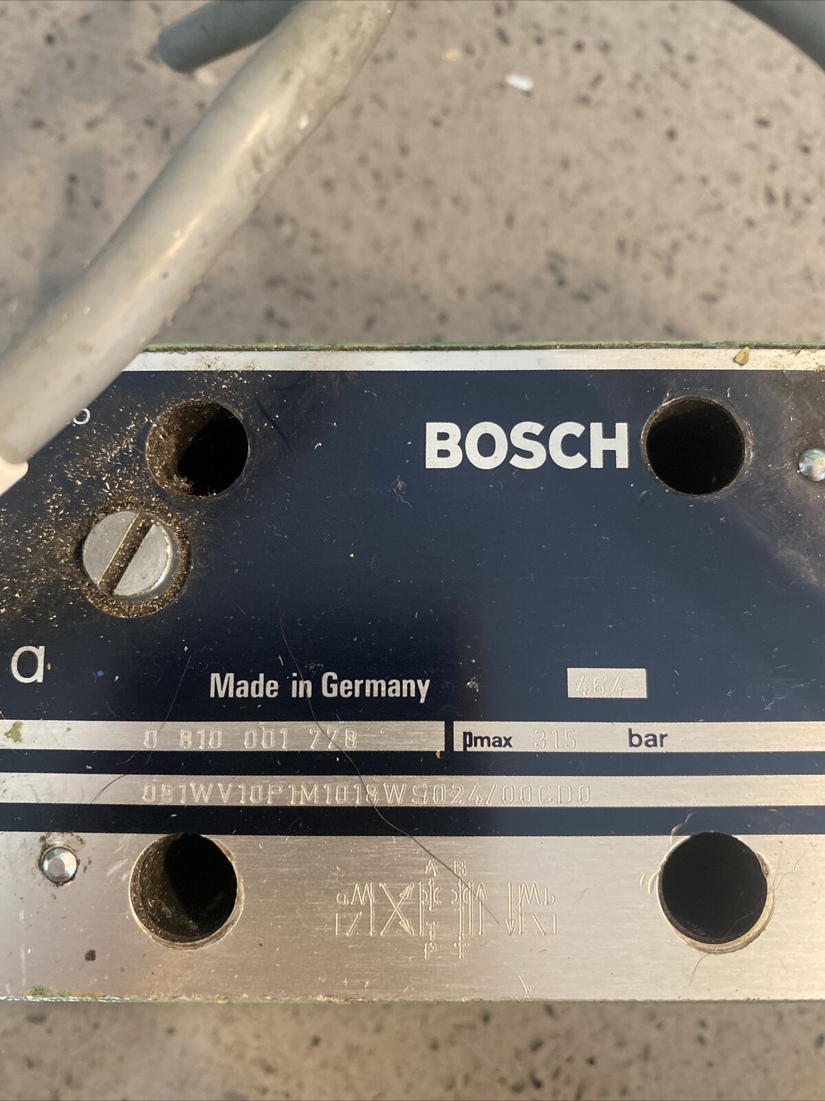 Used Bosch No. 0 810 001 778 Bosch Hydraulic Solenoid w/warranty