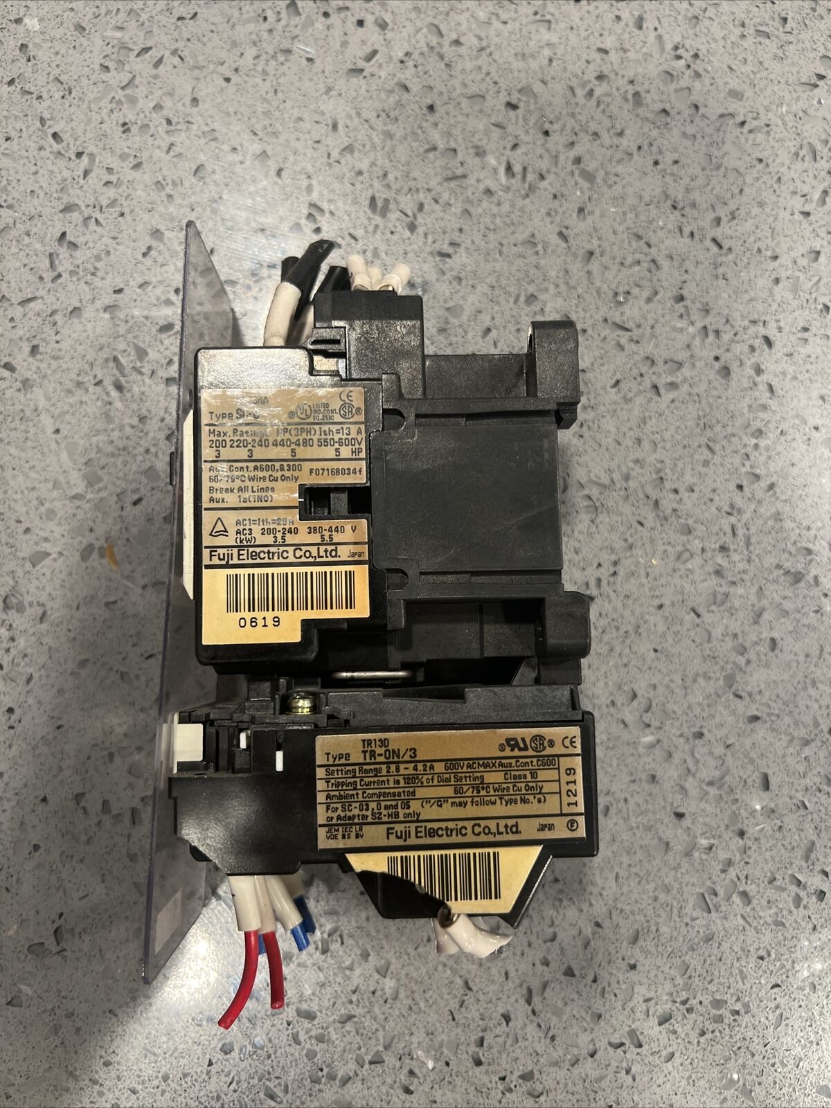 Used Fuji Electric Magnetic Contactor SC-0(SC13AA) With TR-ON/3 Overload Relay