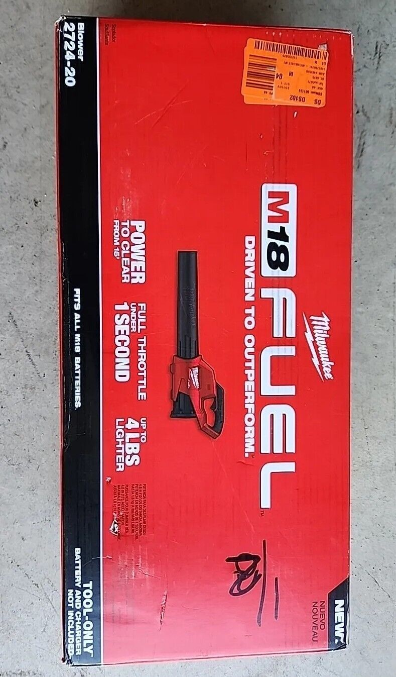 Milwaukee M18 Fuel Handheld Leaf Blower 2724-20 Warranty & Free Shipping