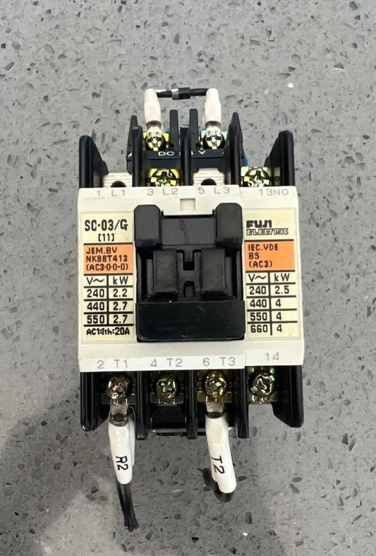 Used Fuji-Electric AC Contactor 200-220v , SC11AG SC03 w/ warranty