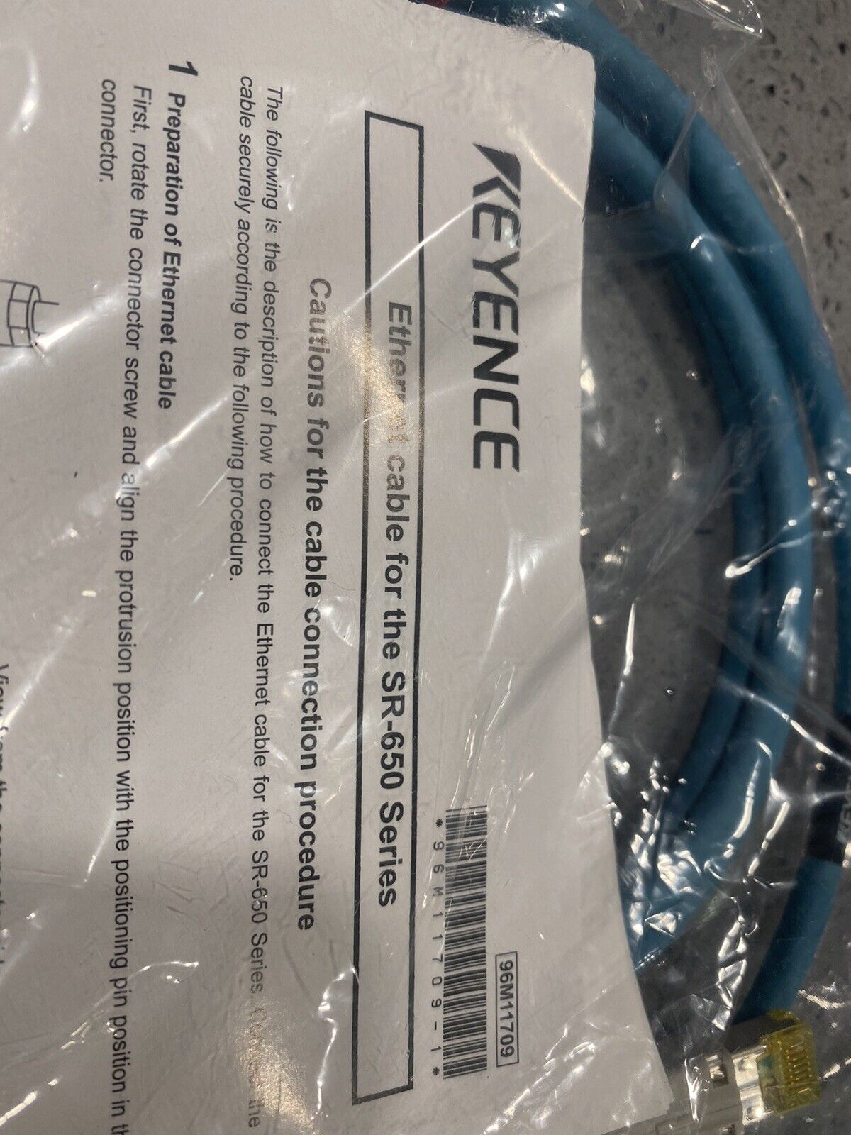 New Keyence Ethernet Cable SR-750/650 w/ warranty