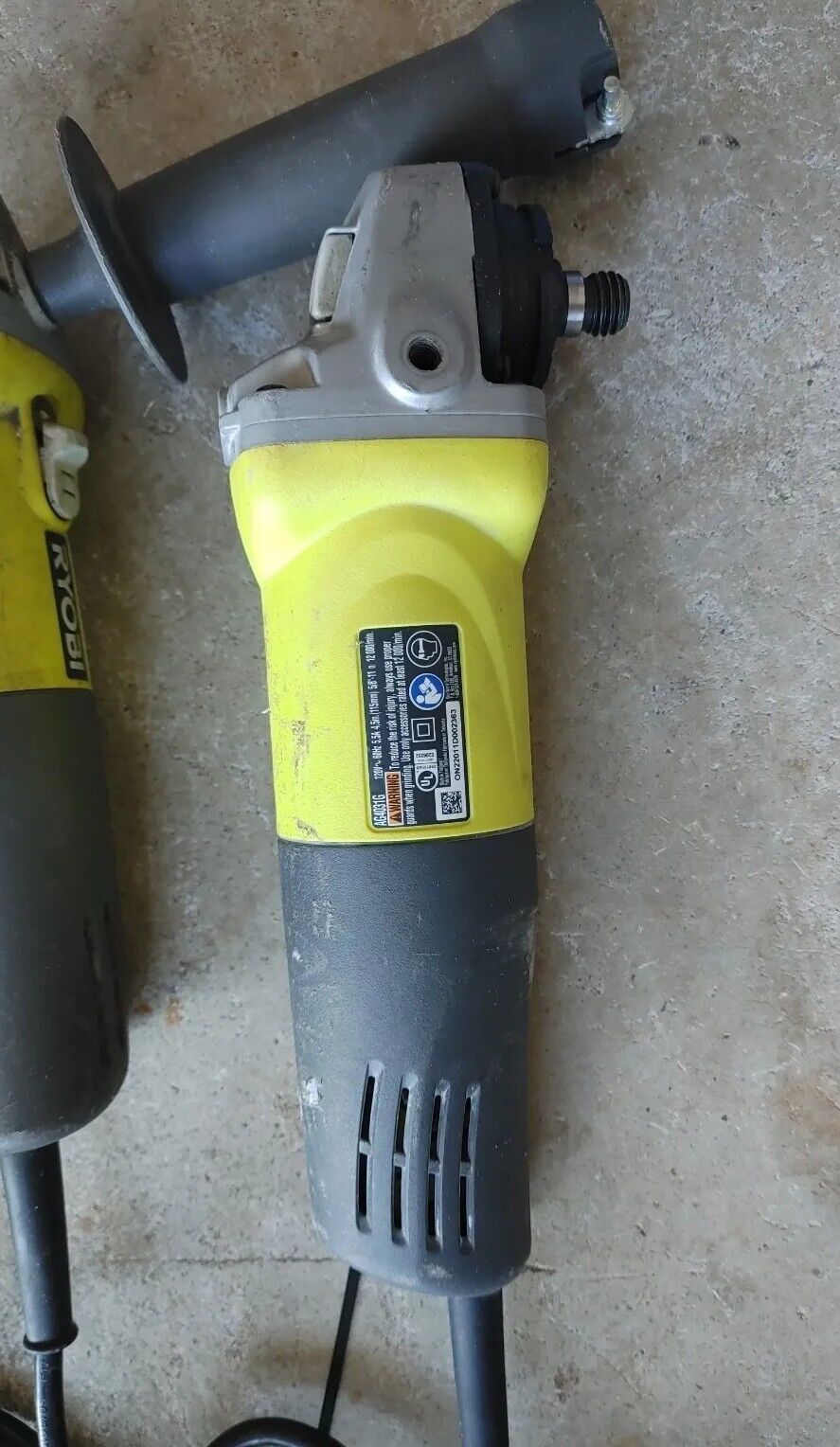 Qty 2 Ryobi AG4031G 120V Electric Corded Angle Grinder (Tool Only) Free Shipping