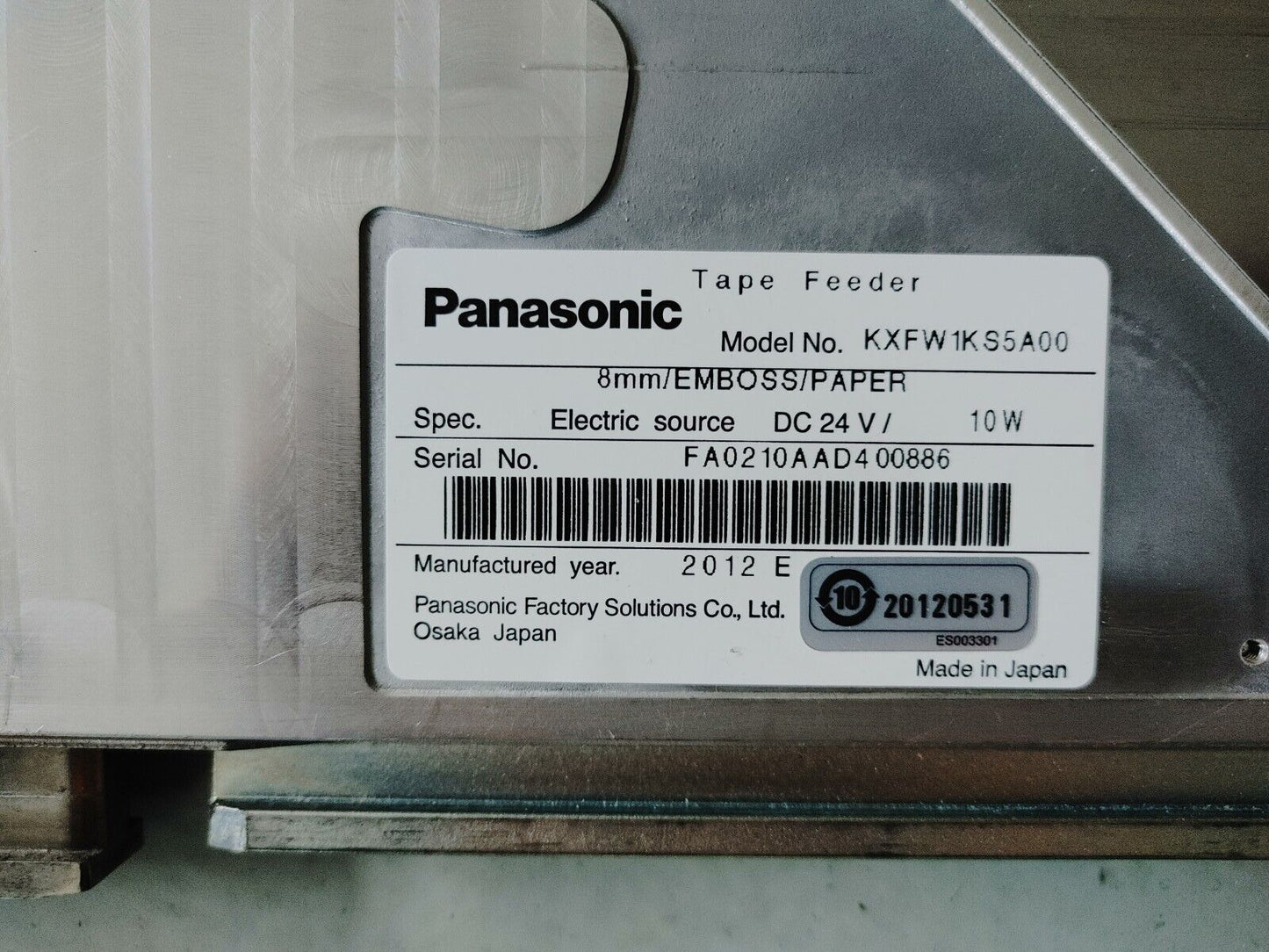 Panasonic CM402 CM602 8mm Double Feeder KXFW1KS5A00 CM NPM w/ WARRANTY Free Ship