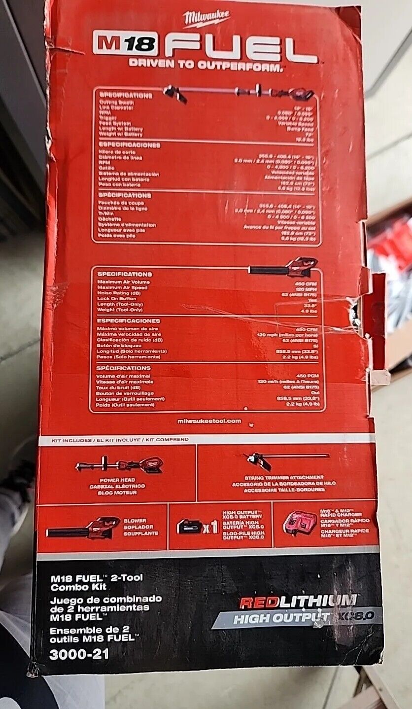 Milwaukee M18 FUEL 2-Tool Combo Kit 3000-21 with Warranty & Free Shipping