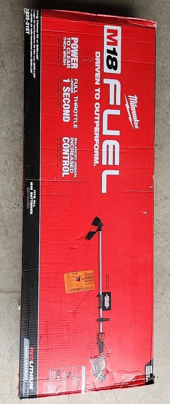 Milwaukee M18 18V Battery String Trimmer Red 2825-21ST with Warranty & Free Ship